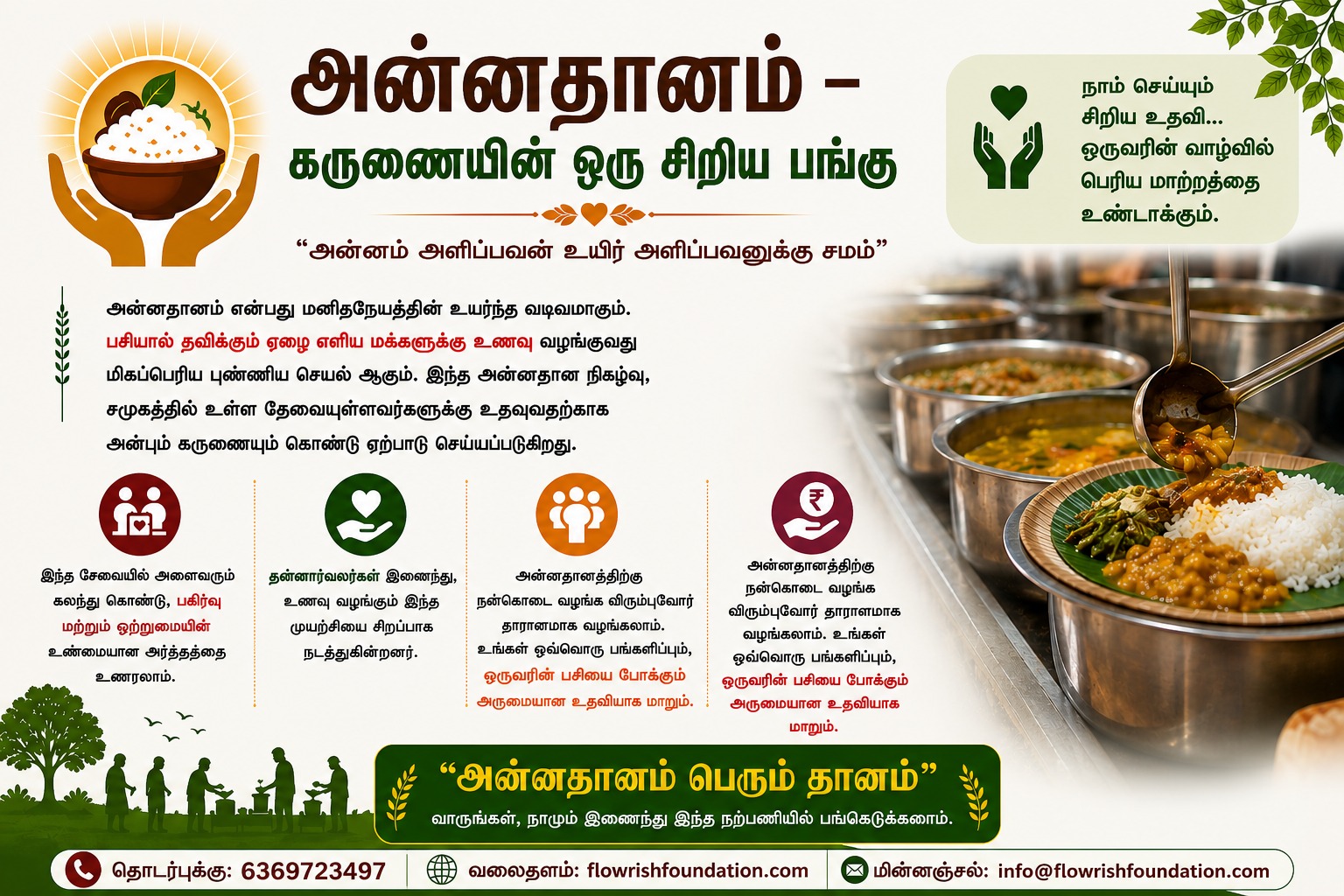 அன்னதானம் – கருணையின் ஒரு சிறிய பங்கு